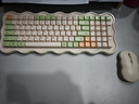 B.O.W航世 MK98无线键盘鼠标套装简约舒适台式笔记本通用高颜值女充电静音键鼠套装 抹茶夹心 实拍图