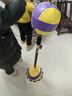 创步（CHUANGBU）拳击训练器速度球家用成人儿童立式沙袋击打回弹躲闪球解压反应靶 【黄紫-加强款】12吸盘/防爆球体 实拍图