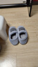 京东京造家居包脚棉拖鞋冬季室内防臭防滑保暖厚底踩屎感男款 灰色42-43 实拍图