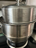 美厨（MAXCOOK）蒸锅 304不锈钢30CM三层蒸锅 加厚复底汤锅 燃气电磁炉通用 实拍图