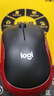 罗技（Logitech）M185鼠标 无线鼠标 办公鼠标 对称鼠标 黑色红边 带无线2.4G接收器 实拍图