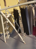 格美居（GEMJU） 梯子家用折叠晾衣架两用室内多功能伸缩人字梯铝合金晾晒扶梯 牛奶巧克力 五步梯晾晒登高两用 实拍图