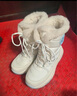 骆驼（CAMEL）熔岩雪地靴女懒人毛毛鞋冬季增高防寒休闲靴 L25W577050 米色 38 实拍图