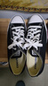 匡威（Converse）官方All Star经典帆布男女低帮休闲运动鞋黑色101001 101001/黑色 42 实拍图