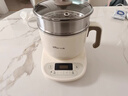 小熊（Bear）不锈钢电煮锅 电蒸锅  宿舍多功能锅小电锅 0涂层蒸煮一体可预约 小型1-2人用分体式 C12N7 配蒸笼 实拍图