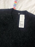优衣库女装V领针织衫/毛衣毛衫479231 08 深灰色 2XL /165/100B 实拍图