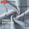 金号浴巾全棉 A类长绒棉大浴巾72×140cm 纯棉吸水柔软舒适 蓝色 实拍图