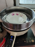 美的（Midea）电炒锅 电蒸锅 电煮锅 家用多功能电火锅 煎炒蒸煮炒菜锅 4L多用途锅一体宿舍锅 HCG2816 配蒸笼 实拍图
