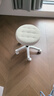 卓博凳子吧台椅升降椅美容凳滑轮凳转椅圆凳椅子BT33米白 实拍图
