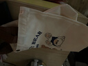 【开学季爆品】帆布袋新款小熊帆布包女印花百搭学生便携上班手拎便当包手提袋子帆布袋 招手熊 27*22*8cm 实拍图
