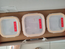 乐扣乐扣（LOCK&LOCK）耐热玻璃保鲜盒微波炉饭盒上班族便当盒水果饭菜保鲜碗三件套 实拍图