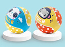 费雪（Fisher-Price）儿童玩具球15cm小皮球拍拍球幼儿园橡胶篮球红蓝黄生日礼物礼品 实拍图