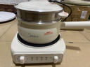 美的（Midea）电煮锅 小电锅 电蒸锅 电火锅 电热锅 分体式可拆洗 2.6L学生宿舍多功能锅 泡面锅 XZC2061 配蒸笼 实拍图