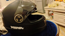 野马（YEMA）3C认证828S摩托车头盔男全盔冬季防冻保暖双镜片机车安全帽 四季通用 均码 亚黑+防雾贴片 实拍图