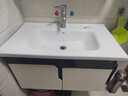 JNACMOO洗手盆单盆洗漱盆一体陶瓷盆洗脸盆洗面盆家用柜盆洗手池卫生间 81*48单盆送下水胶 【智洁釉面】 实拍图
