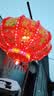 琉弦笙 灯笼大门挂的2026 新年装饰春节马年七彩水晶led走马旋转灯笼 福球75cm直径【一对】 实拍图
