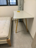 家用电脑桌女生卧室学生学习书桌写字书桌简易出租房屋办公 120*60cm白色【15MM加厚桌面】 实拍图