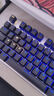 达尔优（dareu）EK815合金版机械键盘 有线键盘 游戏键盘 108键电竞键盘 女生 电脑键盘 白色蓝色 黑轴 实拍图