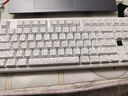 狼蛛（AULA）F87ProV2客制化无线机械键盘电竞游戏专用  蓝牙/2.4G/有线三模连接全键热插拔gasket结构办公键盘 F87ProV2宗师版【收割者轴】白色等高线 实拍图