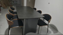法莎蒂政府补贴霸道总裁意式岩板餐桌椅桌现代轻奢家用餐桌 维克深灰(哑光+全托底板)单桌+伊姆斯椅*6 140x80x77cm 实拍图
