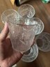 【京东物流】冰川纹玻璃杯时尚潮流ins风果汁杯酒杯水杯 冰川杯250ml6只 实拍图