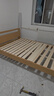 图柔【顺丰闪发】床实木床现代简约双人床主卧大床单人床出租床 单床+5CM床垫+床头柜*1个 1.5*2米 框架结构 实拍图
