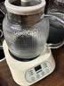 养生壶全玻璃0胶水烧水壶办公室迷你煮茶器炖煮一体电热水壶家用 米白色 1.2L 无茶漏/0胶全玻璃 实拍图