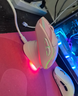 达尔优（dareu）A950糖果粉适合中大手无线2.4g有线蓝牙三模电竞游戏鼠标轻量化KBS2.0衡力RGB充电带底座 实拍图