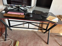奥伦福特  电脑桌台式家用电竞游戏桌办公书桌简约书房写字桌子 碳纤维纹路单桌-120*60 升级款电竞桌 实拍图