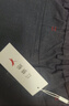 红蜻蜓（RED DRAGONFLY）休闲裤男加绒棉质商务休闲百搭直筒裤时尚修身微弹长裤子黑色36 实拍图