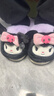 Hello Kitty女童棉鞋冬儿童室内家居鞋小孩保暖亲子棉拖鞋 库洛米紫 32-33码 实拍图