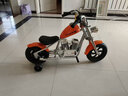 暴风骑士儿童电动摩托车小哈雷单驱两轮电动车3-12岁礼物童车C12尊享版橙 实拍图