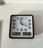 北极星（POLARIS） 挂钟万年历温湿度计静音时钟客厅日历挂表钟表37*36cm双液晶 实拍图