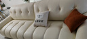 冬熊棉花糖真皮沙发法式奶油风客厅小户型轻奢白色钢琴键云朵沙发 【四人位2.8米】 生态皮【旗舰版】凝胶记忆棉+6CM紫罗兰 实拍图