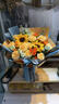 艾斯维娜鲜花速递向日葵混搭花束生日礼物全国同城配送 向日葵香槟韩式花束 实拍图