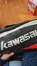 川崎（KAWASAKI）羽毛球拍轻量化碳素中杆对拍KD-1蓝红（已穿线+6球+手胶+拍包） 实拍图