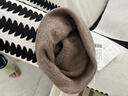 玖慕（JIUMU）纯羊毛保暖毛线帽秋冬针织帽冷帽冬帽冬天户外护耳防寒帽子男冬季 实拍图