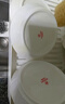 松发瓷器骨瓷碗碟家用轻奢高级感浮雕餐具乔迁碗盘组合 8.3英寸盘2个装 实拍图