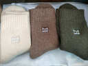 猫人3双装35%羊毛袜子男士袜子男冬季加厚保暖袜男毛圈袜睡眠袜男 实拍图