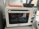 海氏（Hauswirt）四代C40升级款电烤箱家用烘焙背部大风机多功能发酵一体机搪瓷内胆新年礼物 米白色 40L 实拍图