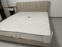 全友家居 现代简约双人床2米x2.2米落地床主卧室科技布软包靠背大床 实拍图