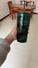 星巴克（Starbucks）墨绿色女神款玻璃杯550ml吸管杯办公室复古冷水杯情人节礼物 实拍图
