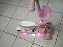 咔萌狮滑板车儿童1-3—6-12岁可折叠可坐可骑滑男宝女宝踏板滑滑溜溜车 【豪华款】太空粉+可折叠座椅+音乐灯光+闪光悍马轮 实拍图