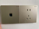 公牛（BULL）开关插座G57蝶翼超薄一开双控五孔带开关插座G57E334暮雪白暗装 实拍图