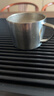 钛杯纯钛杯子带把手双层咖啡杯家用牛奶杯简约茶杯下午茶广告杯 150毫升纯钛咖啡杯结晶 150 实拍图