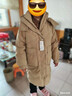 雪中飞服饰五折2025冬新款女士中长款羽绒服百搭时尚休闲气质大口袋 卡其色|7101 L /165/88A 实拍图