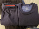 海澜之家保暖内衣男士秋衣秋裤男100%纯棉抗菌防螨秋冬季内衣圆领保暖套装 25年新款350克超柔天丝绒加厚套装-浅灰 L /170(体重110-130斤) 实拍图