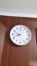 康巴丝（Compas）挂钟客厅静音简约客厅石英钟表挂墙时钟 c2855 金色 26cm直径 实拍图
