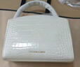 CHARLES&KEITH鳄鱼纹凯莉包手提斜挎婚包包女包生日情人节礼物CK2-50270880-1 Ivory象牙色 S 实拍图