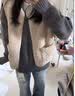 UR冬季新款女装琥珀流光风拉链无袖马甲棉服UWM150040 米白 S 实拍图